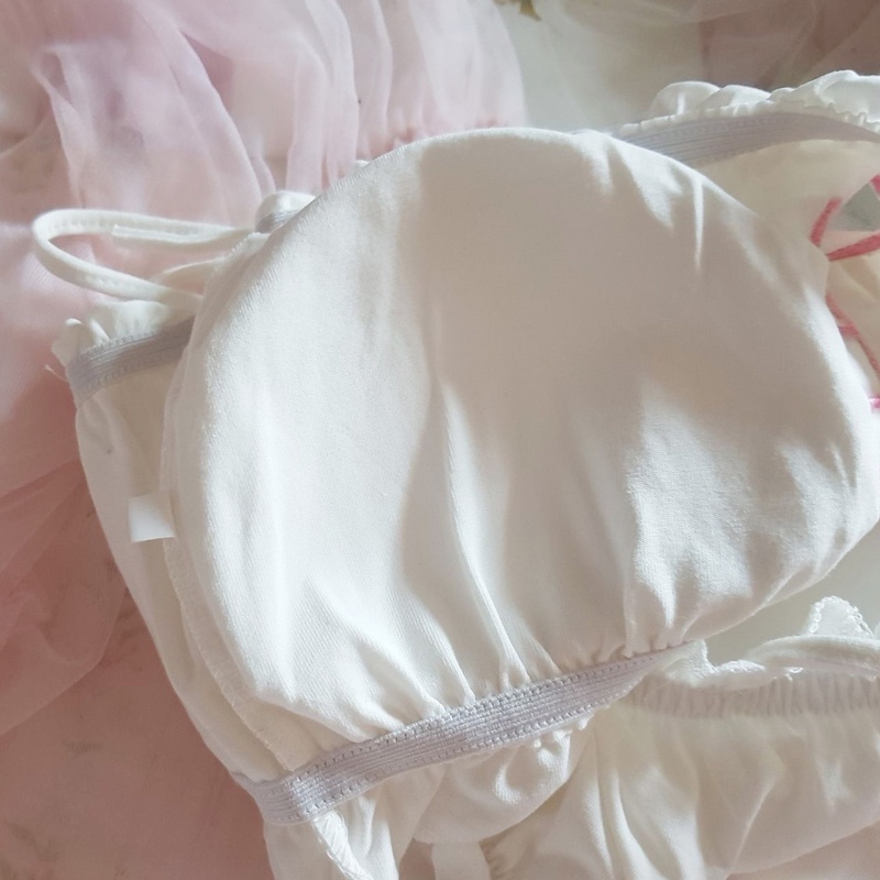 Set đồ lót cotton phối ren hóa trang mèo dễ thương quyến rũ