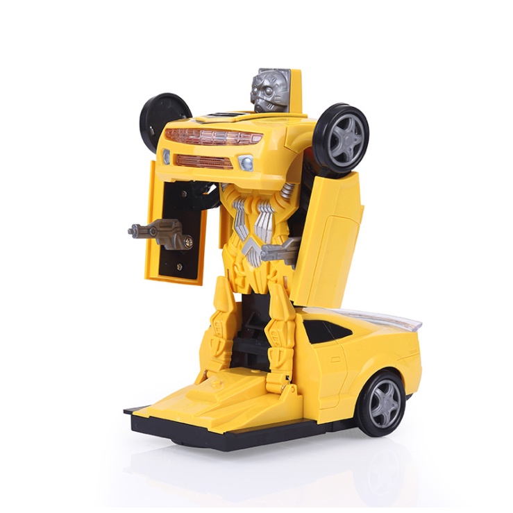 Đồ Chơi Mô Hình Xe Hơi Biến Hình Robot Bumblebee Xài Pin Phát Nhạc quà tặng cho bé
