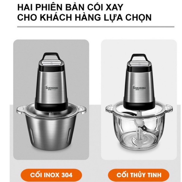 Máy xay yamasaki cối thuỷ tinh,  cối inox