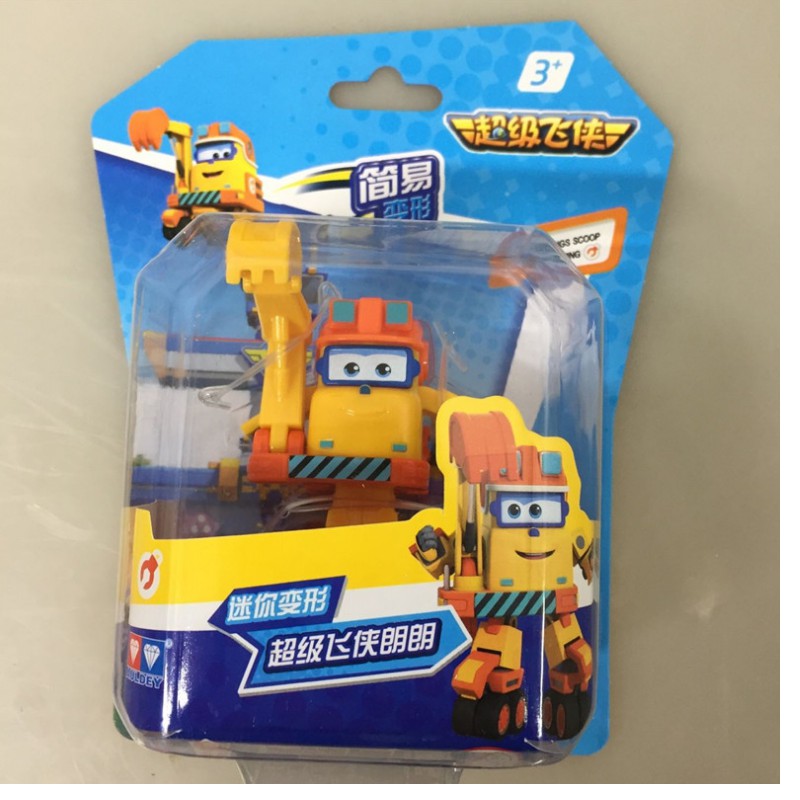 Đội bay siêu đẳng super wings Robot biến hình máy bay mini - Scoop Team Xây Dựng