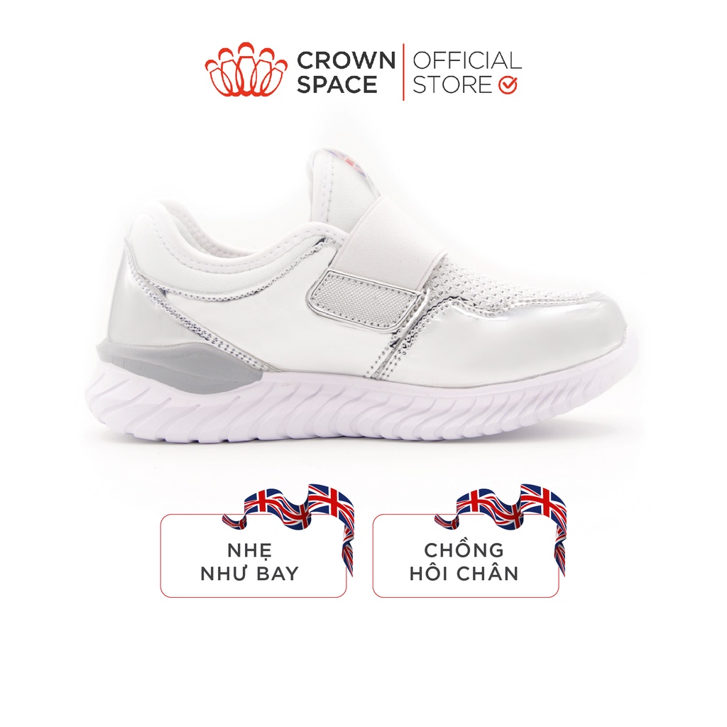 Giày Thể Thao Sneaker Đi Học Đi Chơi Crown Space Cao Cấp CRUK8035 Nhẹ Êm, Chống Hôi Chân Size 28 đến 36