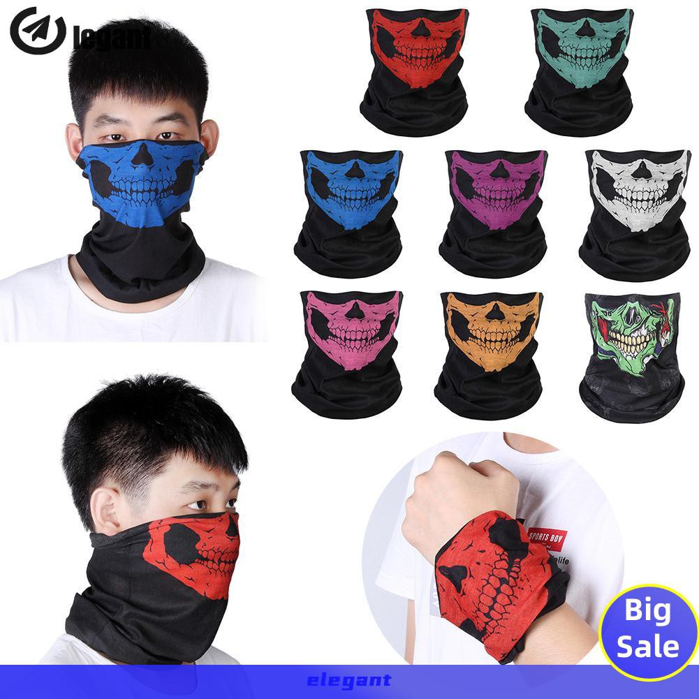 (Hàng Mới Về) Khẩu Trang Nửa Mặt Đa Năng Hình Đầu Lâu Thanh Lịch | BigBuy360 - bigbuy360.vn