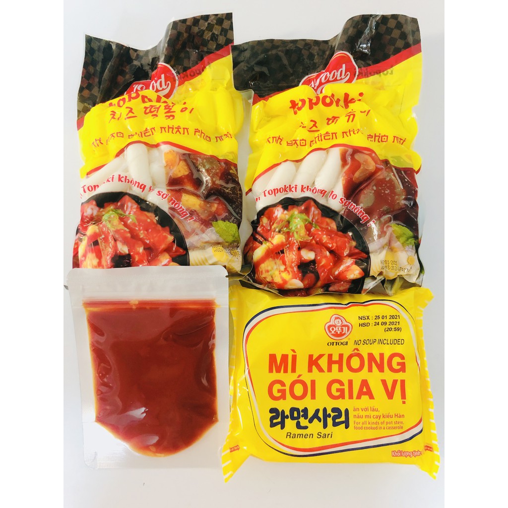 500g bánh gạo nhân phô mai Jofood kèm phô mai và nước sốt