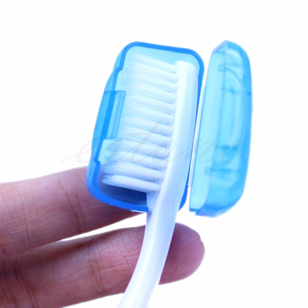 Set 5 hộp đựng đầu bàn chải đánh răng nhiều màu sắc sử dụng khi đi bộ dã ngoại cắm trại