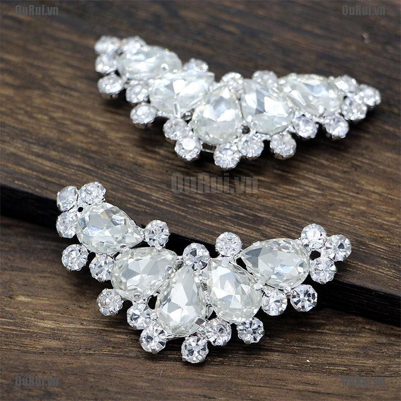 Bộ 2 Ghim Cài Giày Đính Ngọc Trai Nhân Tạo Bằng Kim Loại Xinh Xắn