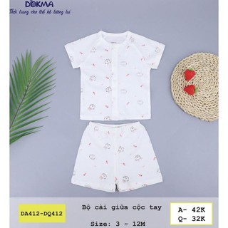 Áo cài giữa Dokma tay ngắn 12M