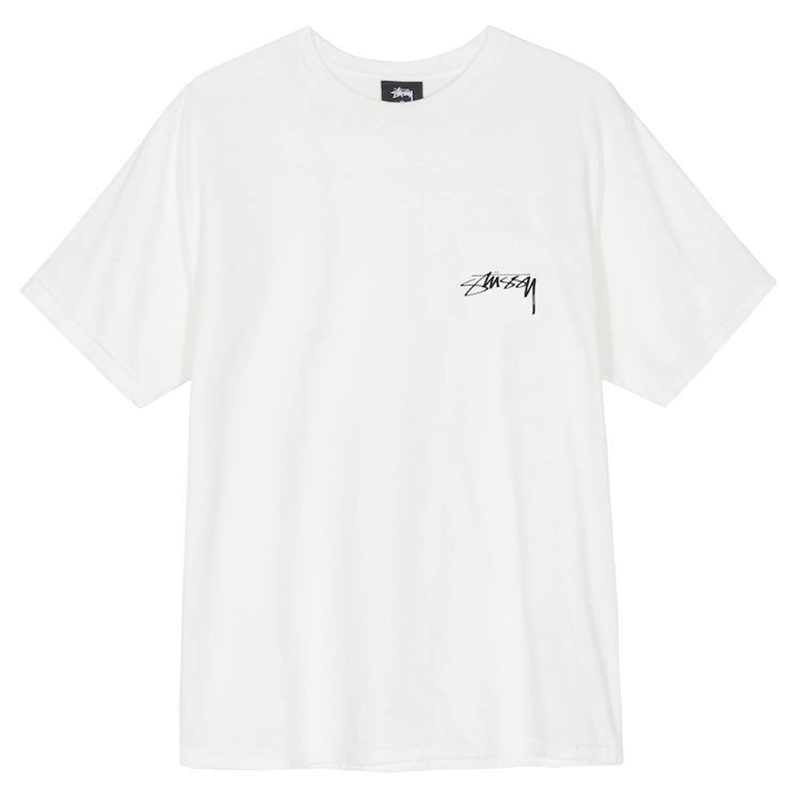 Stussy Áo Thun Tay Ngắn In Hình Hoa Lá Thời Trang Cho Cặp Đôi