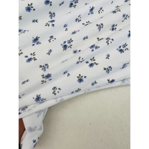 Vải thun cotton 4c Hàn hoa nhí