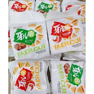 SNACK GIÒN YAERCUI VỊ CAY - BÒ NƯỚNG 200G (10 GÓI)