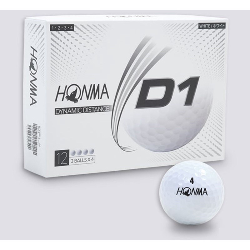 Bóng golf Honma D1 - hàng hãng nhập khẩu - bóng mới 100% - hộp to 12 quả