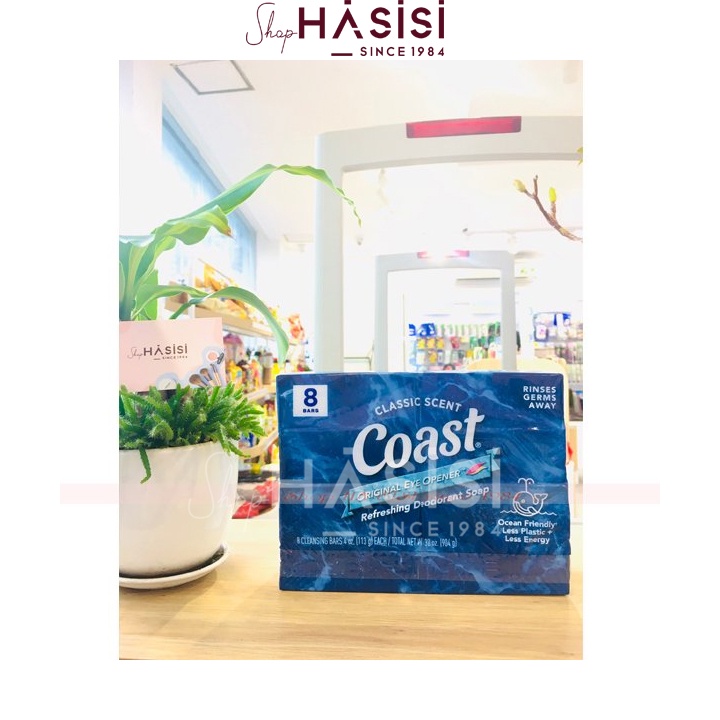 Lốc 8 Cục Xà Bông Coast 113g Của Mỹ