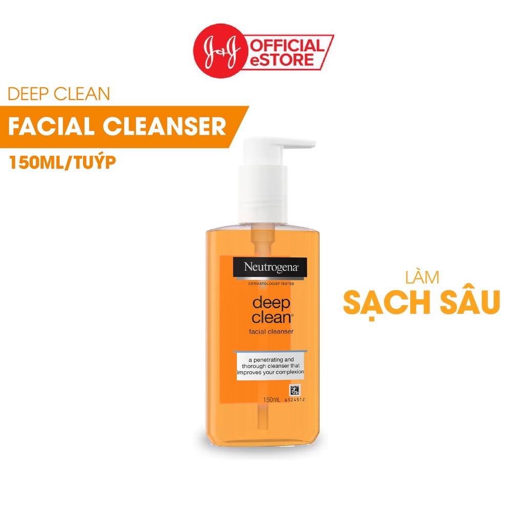 [Mã FMCGMALL -8% đơn 250K] Sữa rửa mặt Neutrogena làm sạch sâu 150ml - 101005926