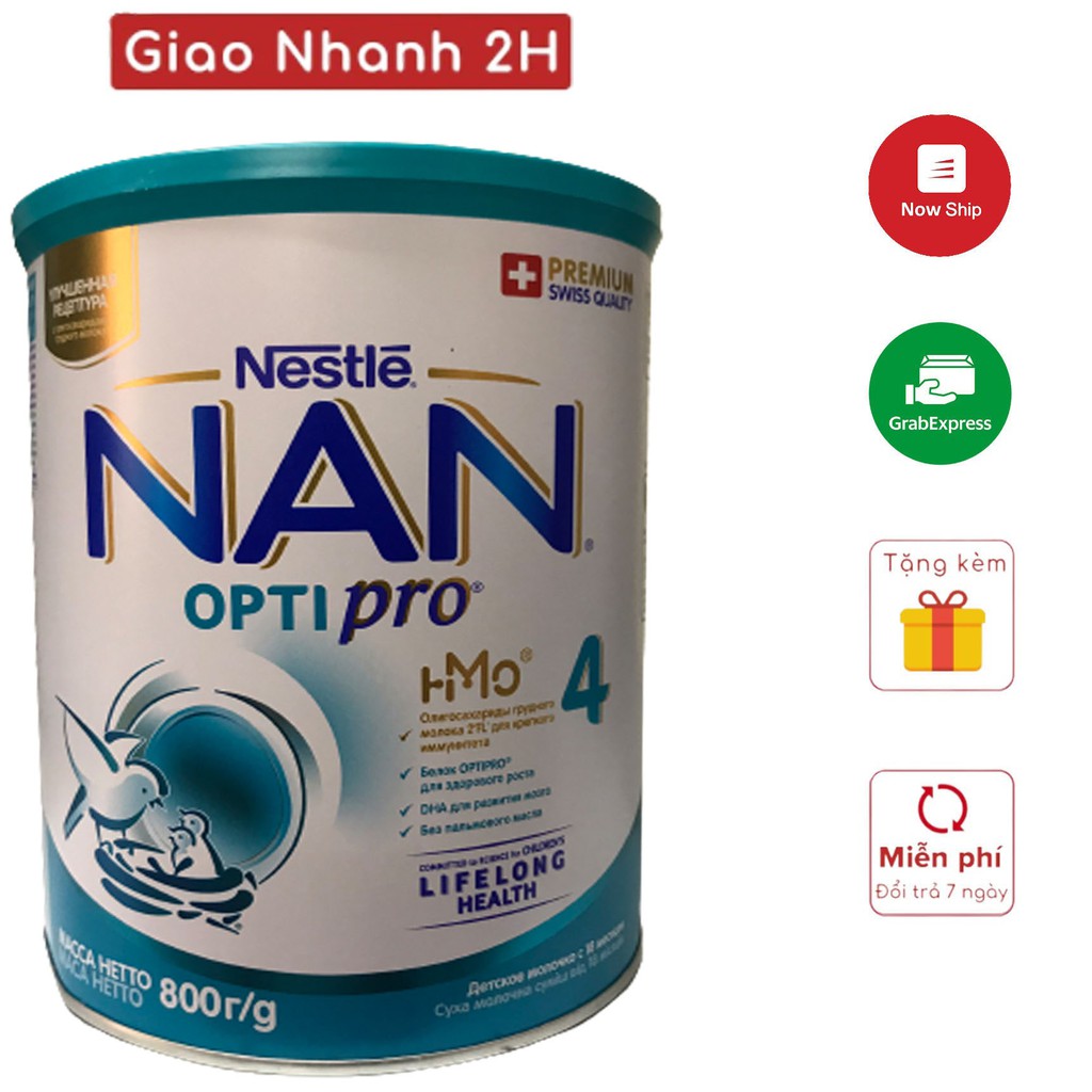 Sữa NAN Nga hộp 800g số 1, 2, 3 mẫu mới