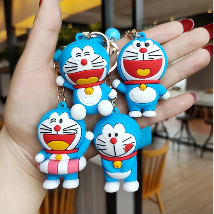 Móc Khóa Doremon Silicon 3D Siêu To, Siêu Cute, Loại 1