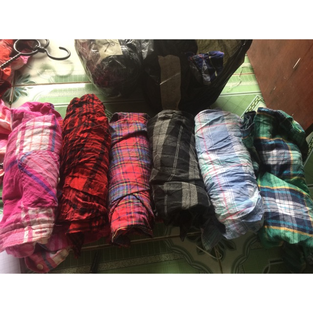 combo 4c áo sơ mi sọc