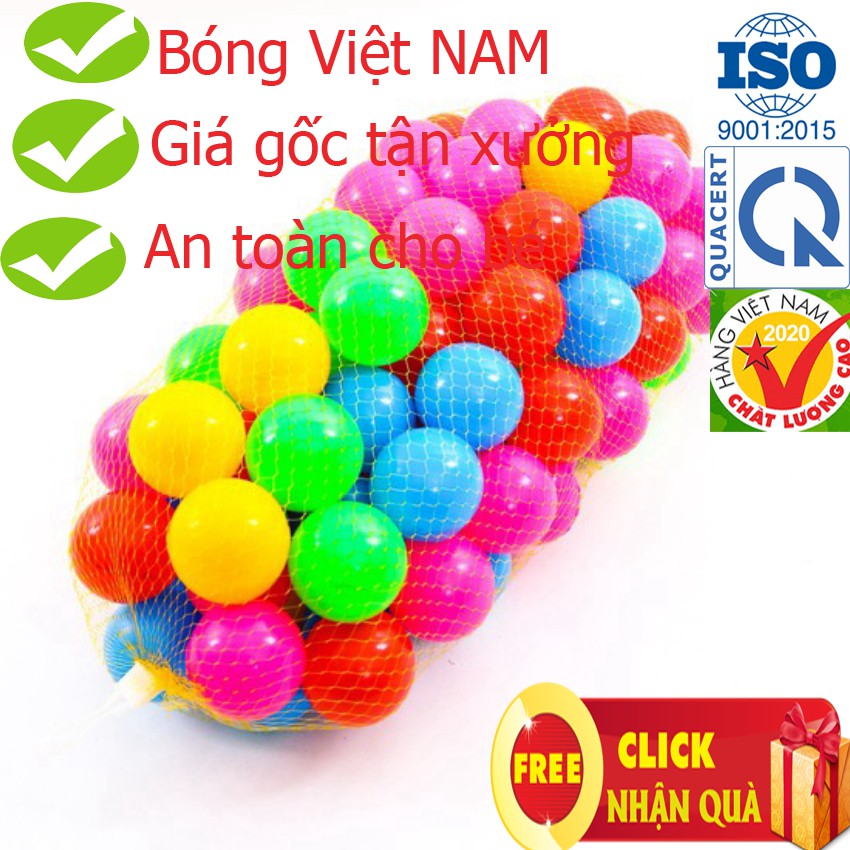 100 BÓNG NHỰA MỀM CHO BÉ