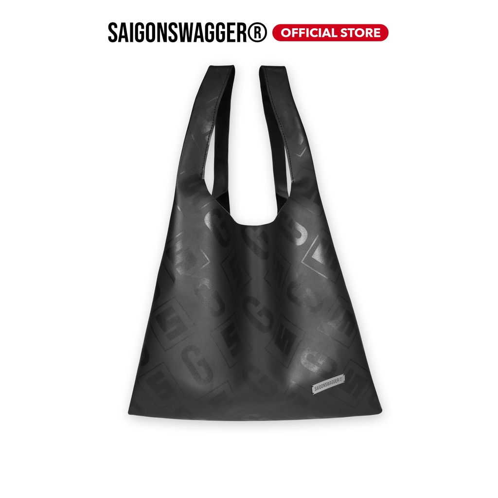 Túi Xách 2 Quai Da In SAIGON SWAGGER® Eclipse Leather Crocery Bag