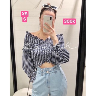 Áo chun trễ vai Zara