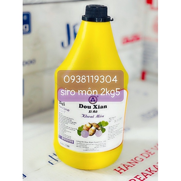 siro khoai môn 2kg5 dow xian ( bình vàng)