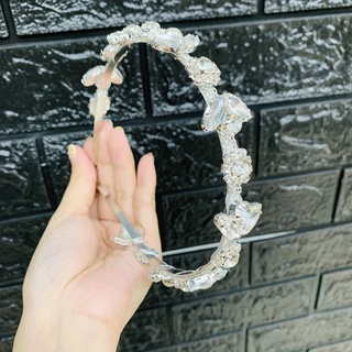 [Phụ kiện cô dâu] Cài đá trắng