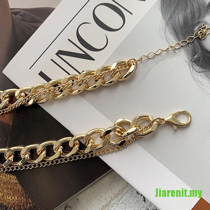 1 Vòng Cổ Choker Nhiều Lớp Màu Bạc / Vàng Đồng Cổ Điển Dành Cho Nữ Màu Sắc