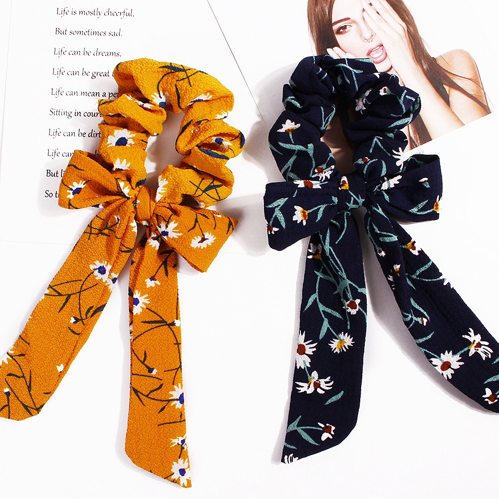 Dây thun buộc tóc đuôi ngựa thắt nơ dễ thương dành cho bé gái