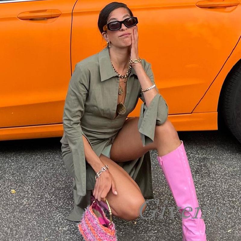 Đầm ôm Dài Tay Cổ Chữ V Khoét Sâu Lưng Trần Quyến Rũ