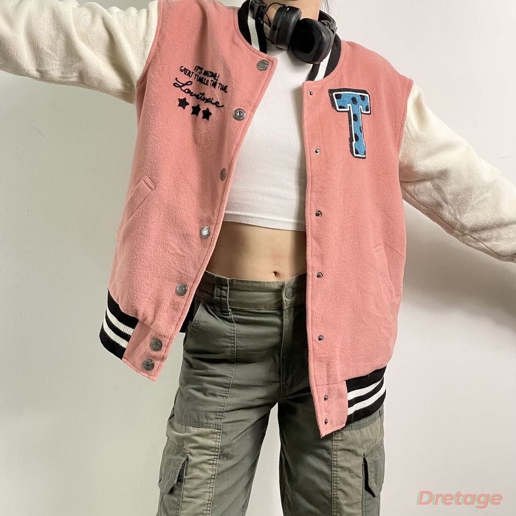 ÁO KHOÁC BÓNG CHÀY VARSITY JACKET LOVE TOXIC
