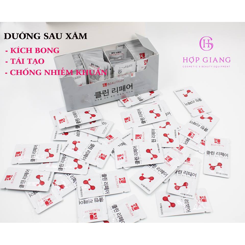 Dưỡng môi sau xăm Beautium Hàn Quốc giúp môi lên màu đều và đẹp