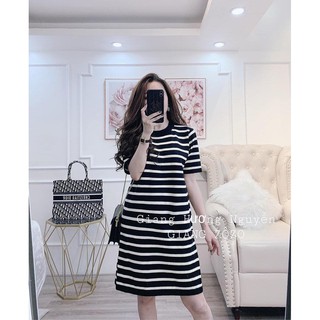 Váy suông nữ dáng chữ A vải thun Cotton mặc nhà, mặc ngủ thoải mái, thấm hút mồ hôi.