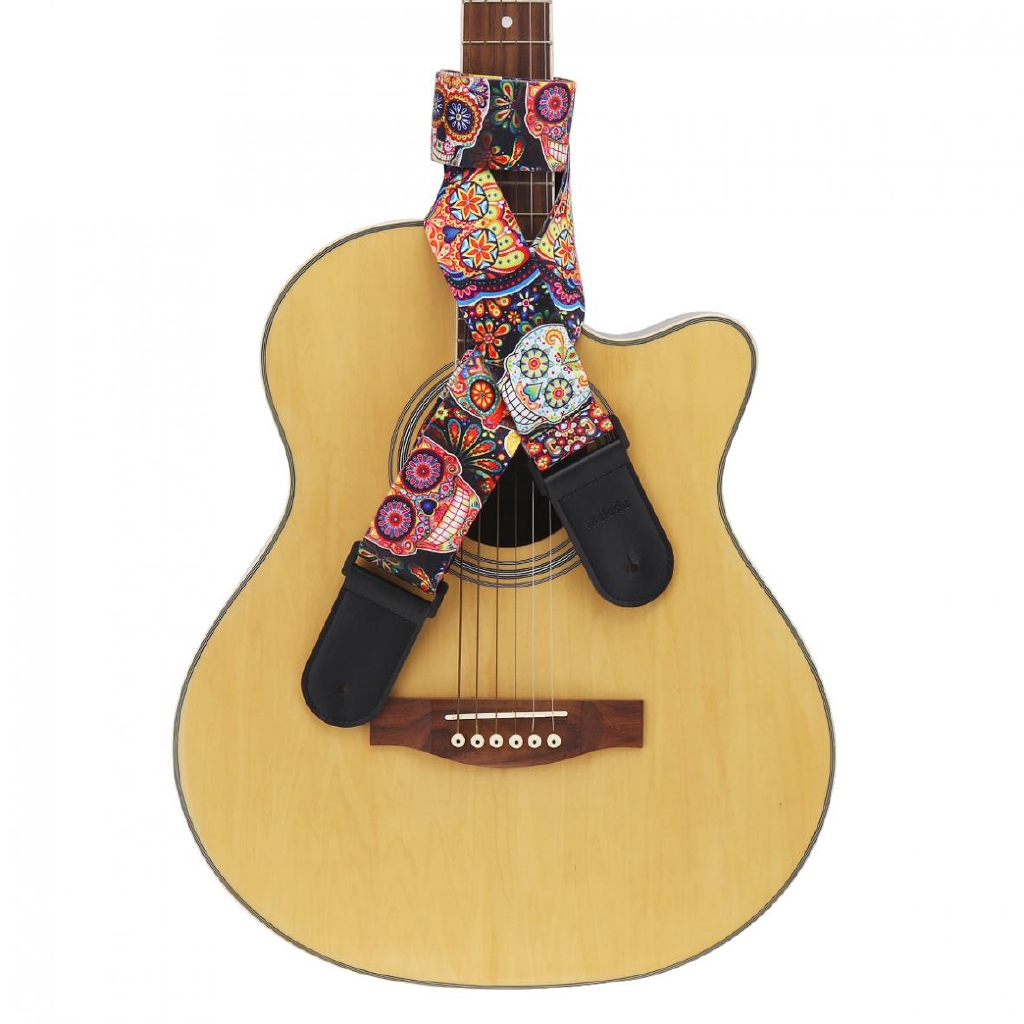 Dây Đeo Đàn guitar Bằng Da pu Rộng 5cm Dài 110-150cm Có Thể Điều Chỉnh