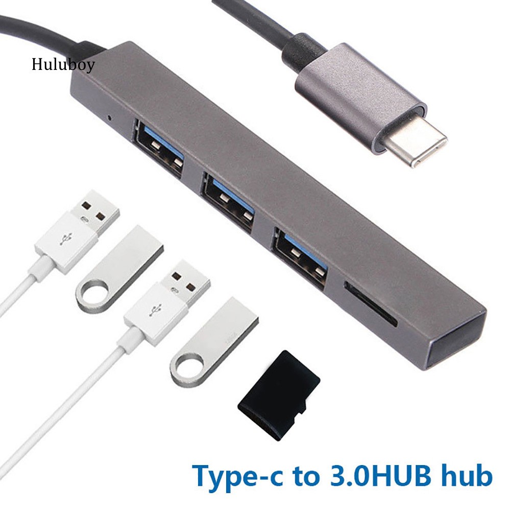 Hub USB 3.1 Type-C - USB 3.0 TF 4 trong 1 cho MacBook Pro/Air