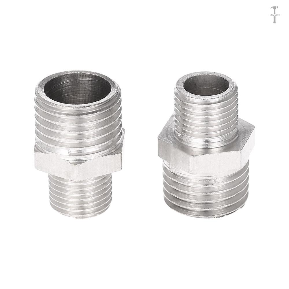 Set 2 Đầu Nối Ống Khí G1 / 8 "bsp Male & G1 / 4" Bsp Cho Máy Nén Khí Mini