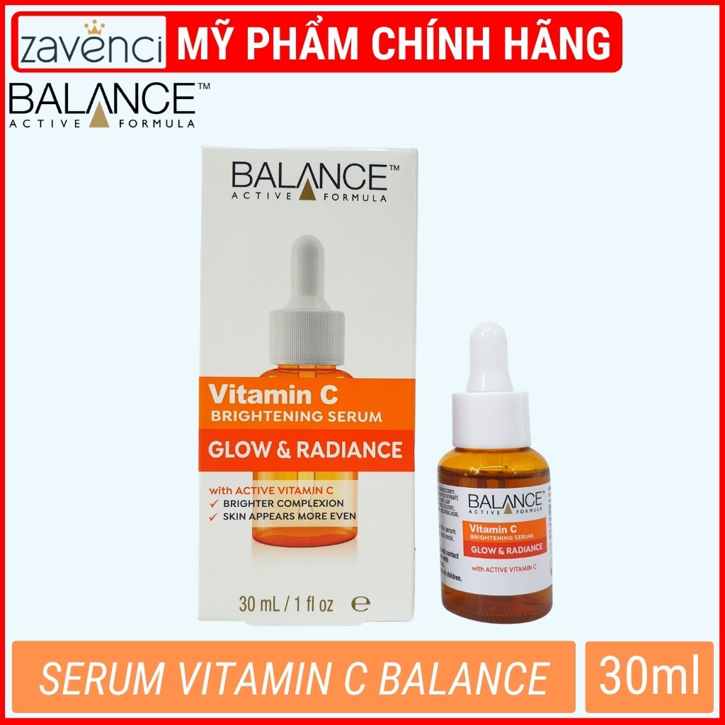 Serum Balance Active Formula vitamin C tinh chất dưỡng trắng da mờ thâm 30ml - ZAVENCI Official | BigBuy360 - bigbuy360.vn