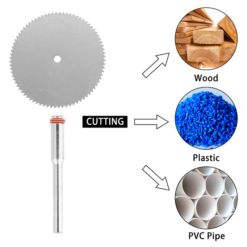11pcs set Mini Circular Saw Blade Electric Grinding Cutting Disc Rotary Tool for Dremel Metal Cutter Power Tool Wood Cutting Discs