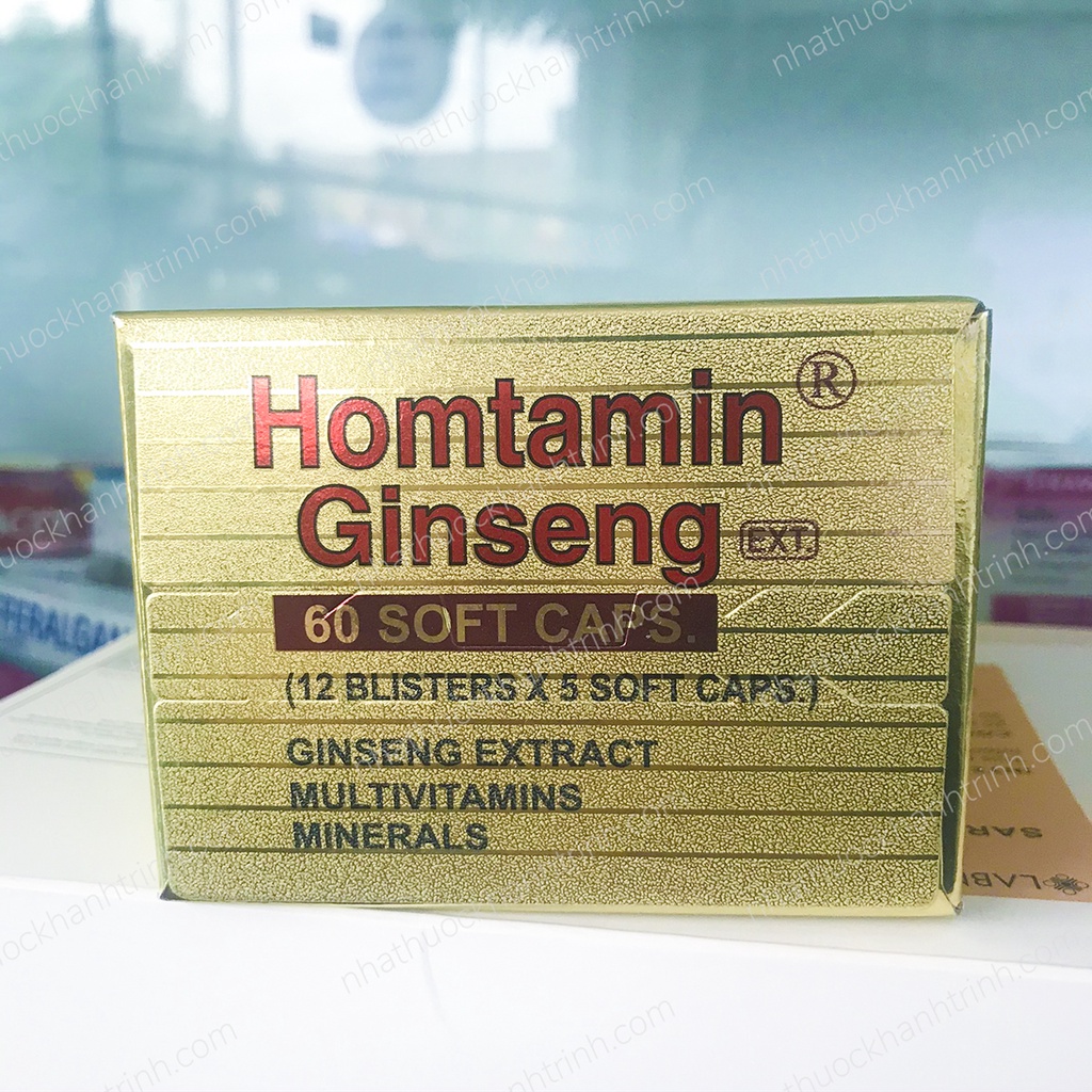 Viên nhân sâm HOMTAMIN GINSENG EXTRA chính hãng Korea United sản xuất