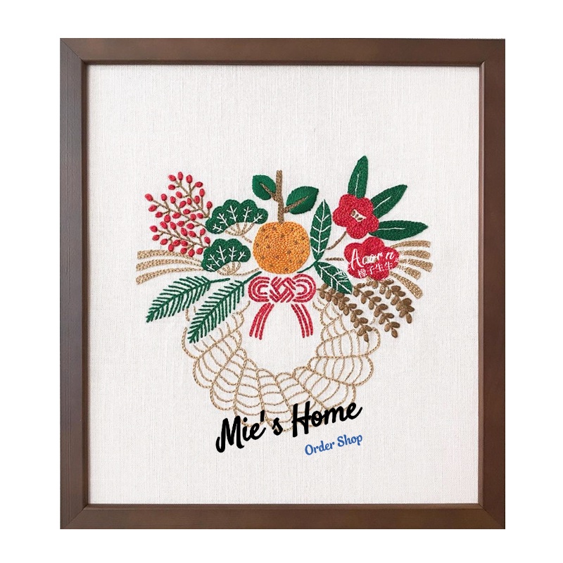 Bộ dụng cụ tự thêu kèm khung mẫu LÂN TRUNG THU trang trí NHÀ CỬA / quà tặng cho bạn bè DIY THÊU TAY - MIE Handmade