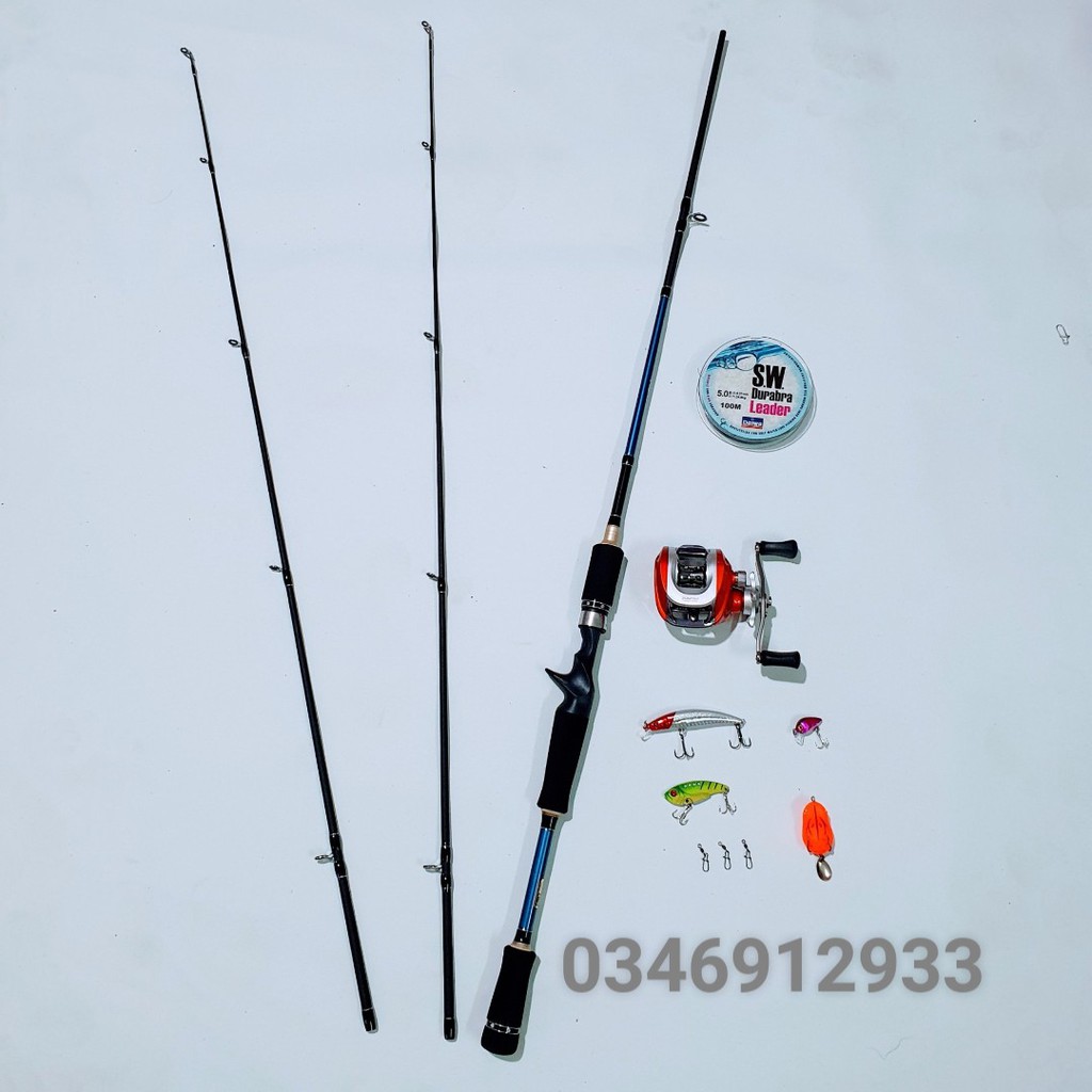 Bộ Cần Lure Máy Ngang Giá Rẻ 2 ngọn Fishing of catch  Cam Kết Hàng Chuẩn - Đồ Câu Lure   Bộ Cần Lure Cá Lóc