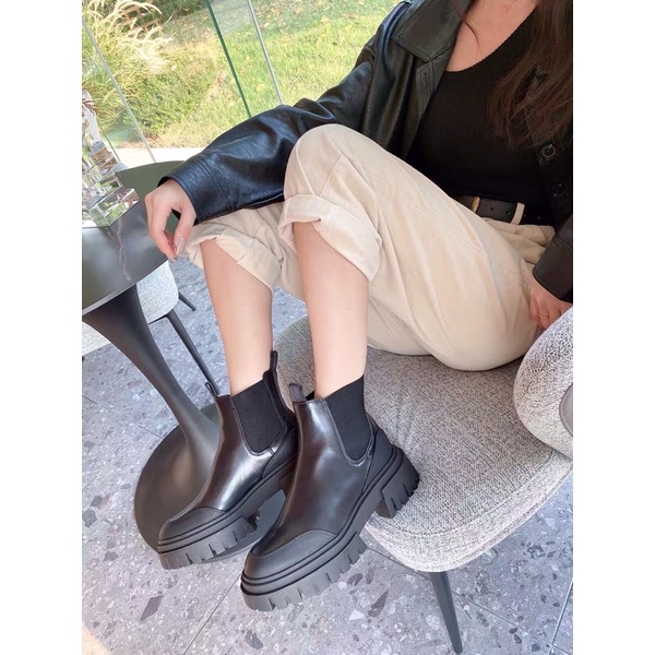 Boots đế cao rãnh răng cưa zR . ảnh thật