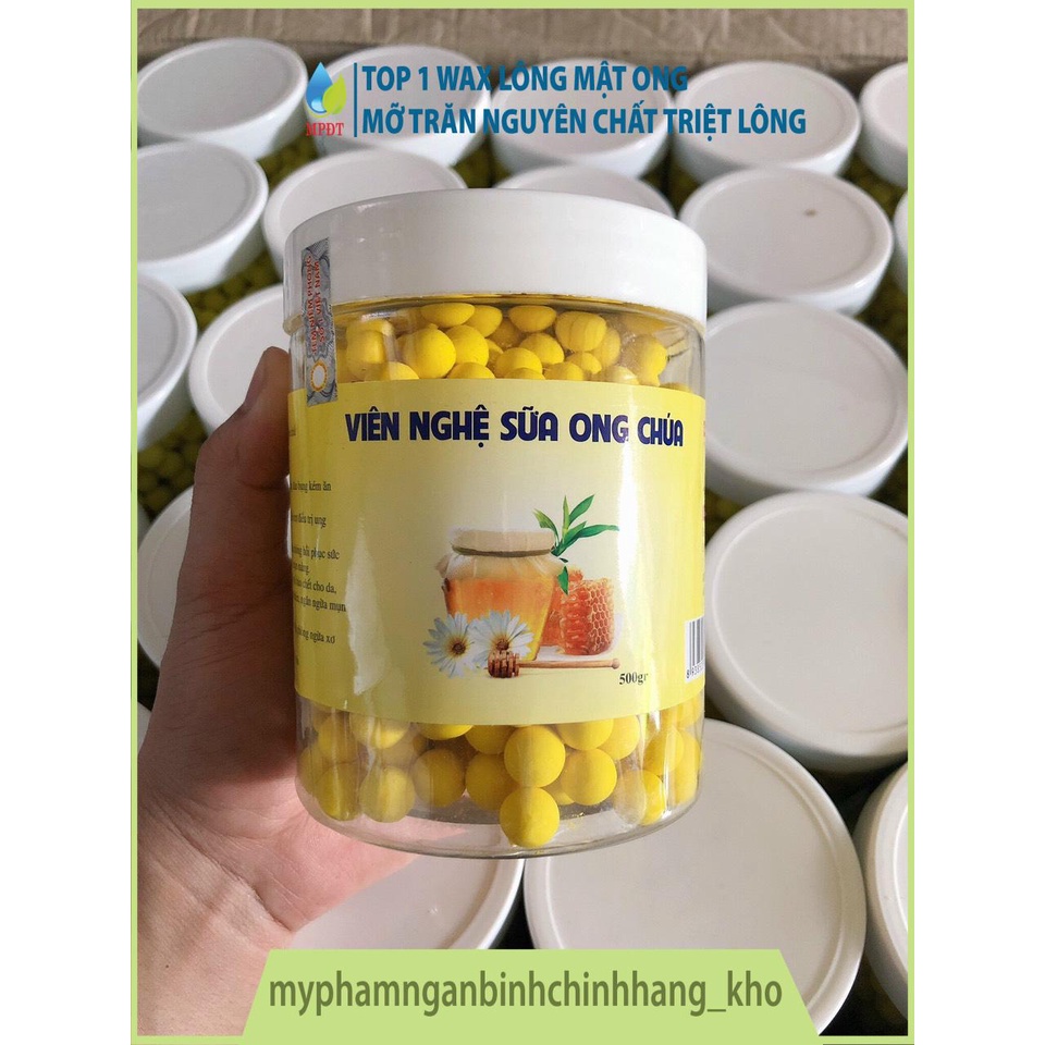 (chính hãng) [Giá sỉ] 500gr Viên Nghệ Sữa Ong Chúa, Đẹp Da, Giảm Cân, Hỗ Trợ Người Đau Dạ Dày, Có Chứng Nhận An Toàn Thự