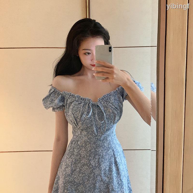 Đầm Hoa Phong Cách Retro Xinh Xắn Cho Nữ