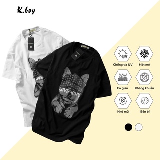 Áo Thun Nam Tay Ngắn Kboy Shop Áo Phông Dáng Suông Cổ Tròn Đẹp Trắng Đen Cotton Mềm In Hình, Co Giãn - V224