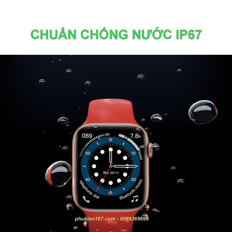 [Watch Seri 7 Pro Max] Đồng hồ thông minh Seri 7 Pro Max - Logo táo - Cài hình nền - Check Imei - Nút tròn xoay được