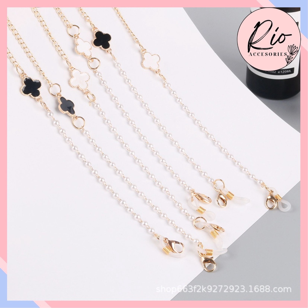 [HOT TREND] Dây đeo khẩu trang cỏ bốn lá chống thất lạc phong cách Hàn Quốc KT1