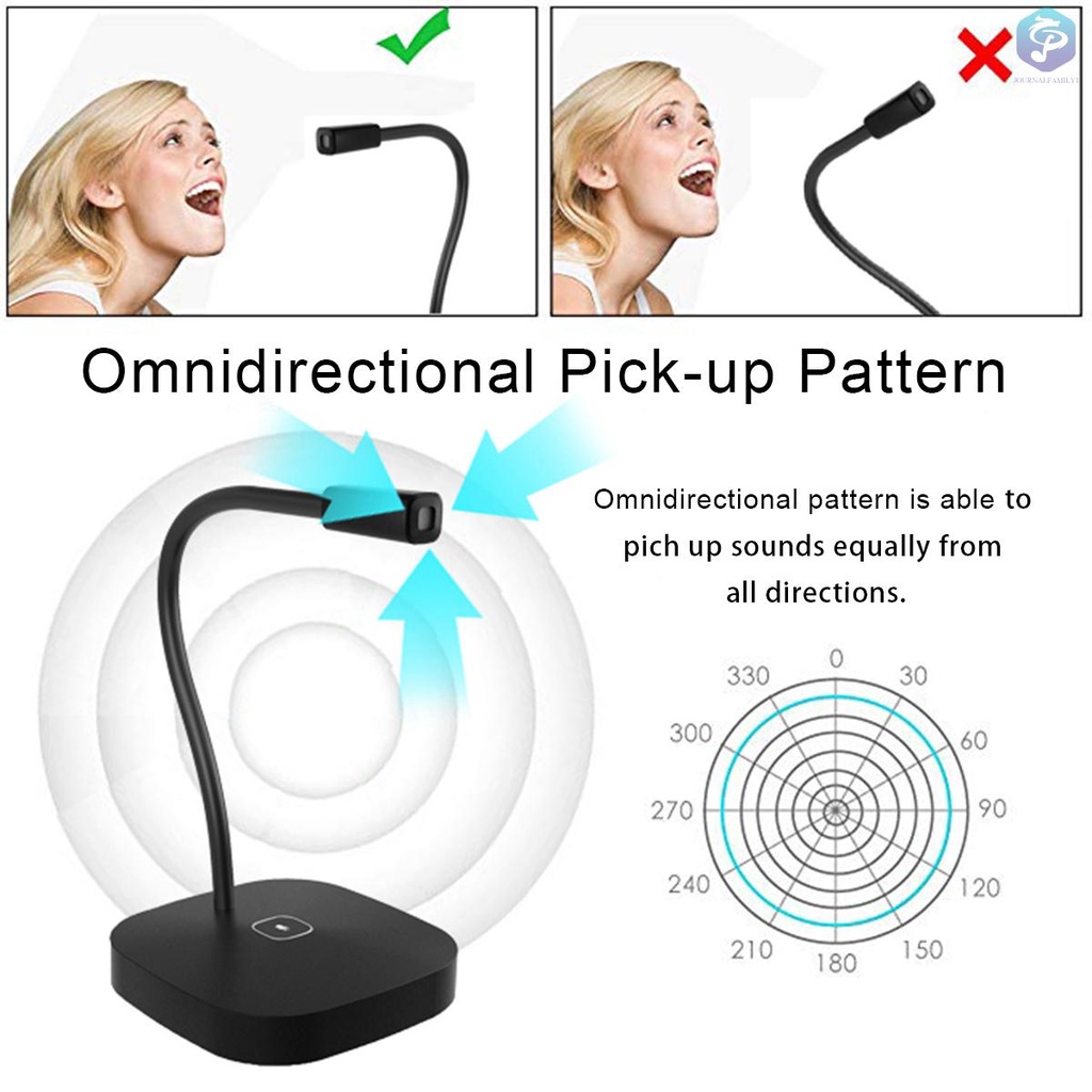 Micro Để Bàn Có Dây Usb Xoay 360 Độ Có Thể Điều Chỉnh Không Gây Tiếng Ồn | BigBuy360 - bigbuy360.vn
