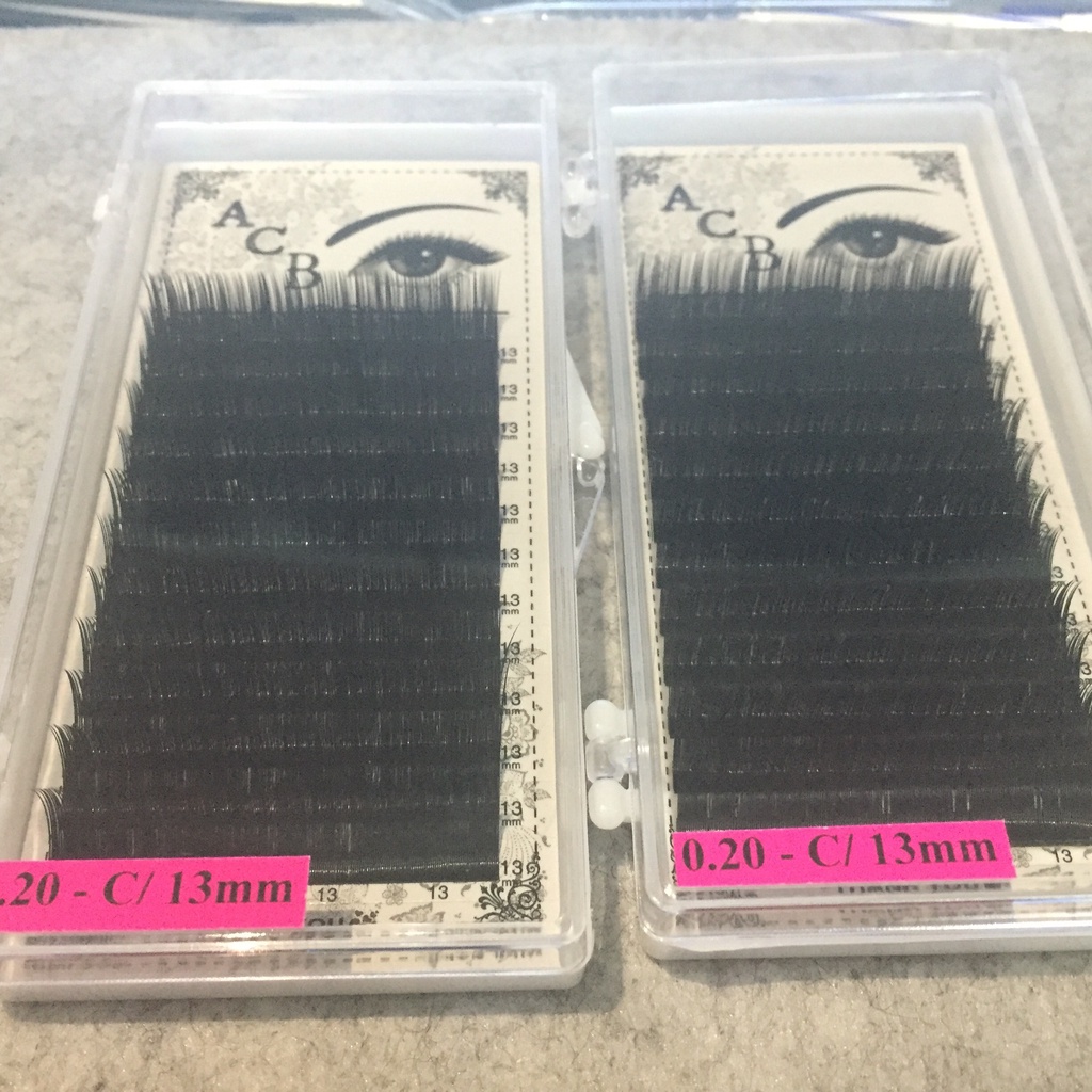 Mi khay dày 0.18 -0.20 độ cong C D Đức Eyelash