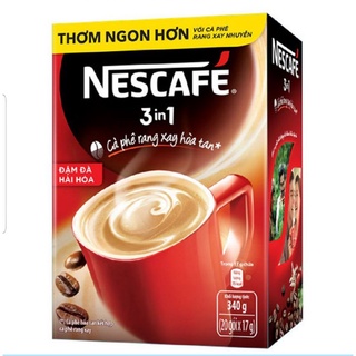 Cà Phê Hòa Tan Nescafe 3 Trong 1 Đậm Đà Hài Hòa Hộp 340G (17G x 20 Gói)
