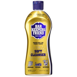 Tẩy rửa đa năng, tẩy vết gỉ cho thép, sứ, gạch men Bar Keepers Friend (BKF) Soft Cleanser 369gr