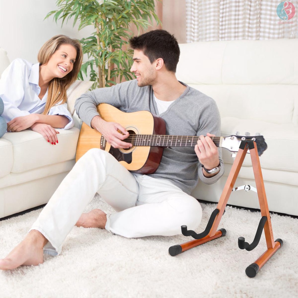 Giá Đỡ Đàn Guitar Điện Bằng Gỗ Trơn Có Thể Tháo Rời