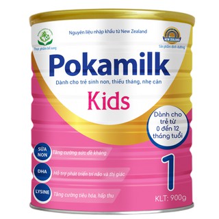Sữa dinh dưỡng Pokamilk Kids - sữa cho trẻ sinh non, thiếu tháng, nhẹ cân - hộp 900g